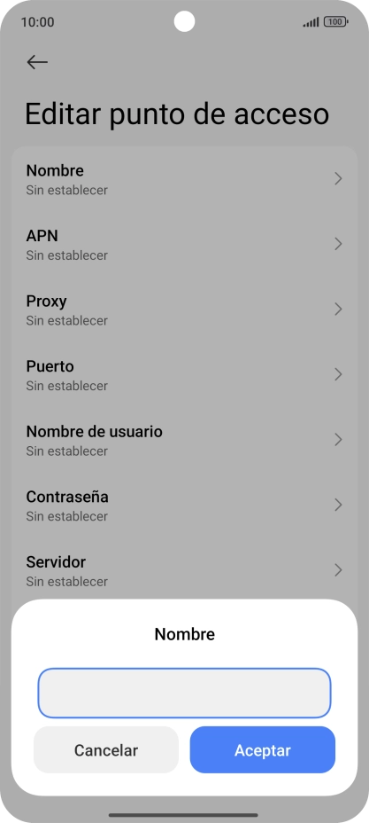 Introduce Vodafone Internet y pulsa Aceptar. Introduce Vodafone Internet y pulsa Aceptar.