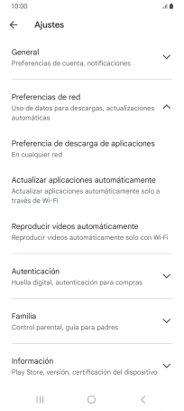 Pulsa Actualizar aplicaciones automáticamente. Pulsa Actualizar aplicaciones automáticamente.