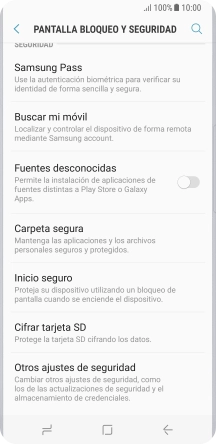 Pulsa Otros ajustes de seguridad. Pulsa Otros ajustes de seguridad.
