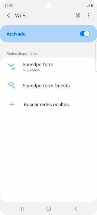 Pulsa la red wifi deseada. Pulsa la red wifi deseada.