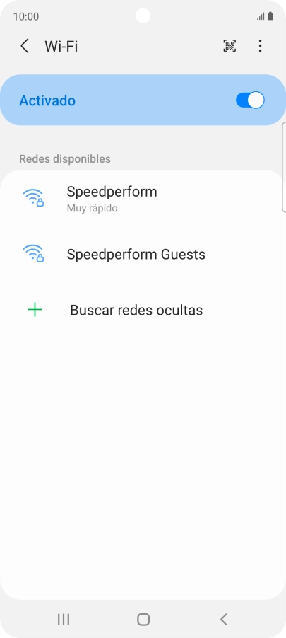 Pulsa la red wifi deseada. Pulsa la red wifi deseada.