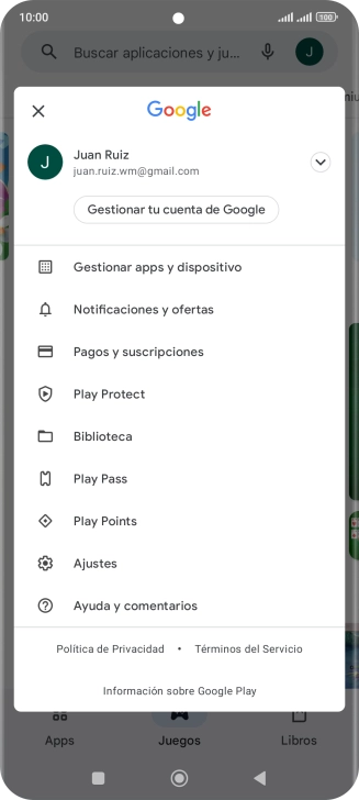 Pulsa Gestionar apps y dispositivo. Pulsa Gestionar apps y dispositivo.
