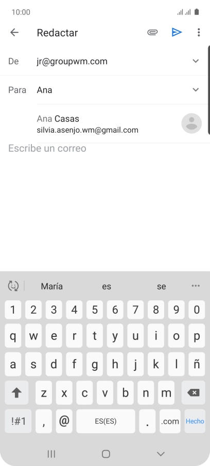 Pulsa el contacto deseado. Pulsa el contacto deseado.