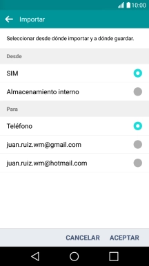 Pulsa la tarjeta SIM deseada. Pulsa la tarjeta SIM deseada.