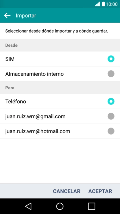 Pulsa la tarjeta SIM deseada. Pulsa la tarjeta SIM deseada.