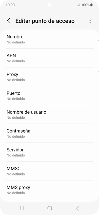 Pulsa Nombre.