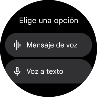 Pulsa el ajuste deseado y sigue la indicaciones de la pantalla para grabar y enviar la respuesta deseada. Pulsa el ajuste deseado y sigue la indicaciones de la pantalla para grabar y enviar la respuesta deseada.