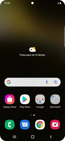 Desliza dos dedos hacia abajo desde la parte superior de la pantalla.