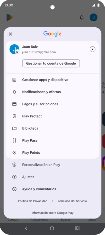 Pulsa Gestionar apps y dispositivo.