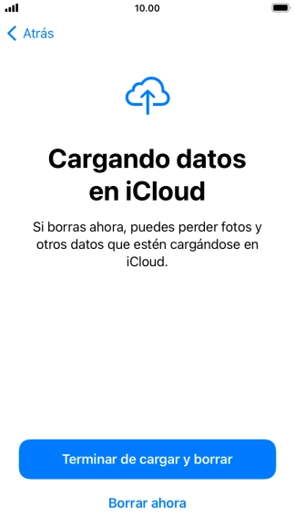 Pulsa el ajuste deseado. Pulsa el ajuste deseado.