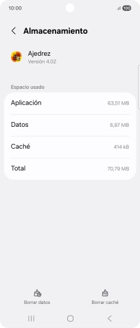Pulsa Borrar caché. Pulsa Borrar caché.