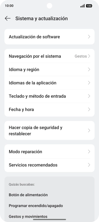 Pulsa Hacer copia de seguridad y restablecer. Pulsa Hacer copia de seguridad y restablecer.