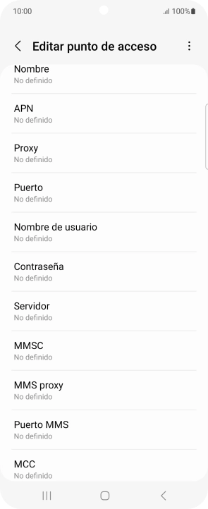 Pulsa Nombre.