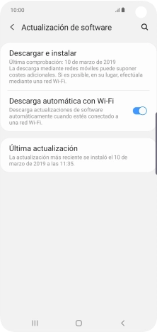 Pulsa Descargar e instalar. Si hay una versión de software nueva disponible, aparecerá ahora en la pantalla. Sigue las indicaciones de la pantalla para actualizar el software del teléfono.