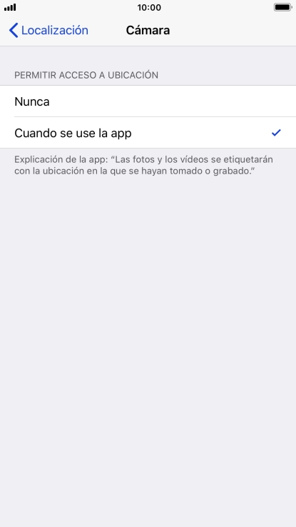 Pulsa el ajuste deseado para activar o desactivar la función. Pulsa el ajuste deseado para activar o desactivar la función.