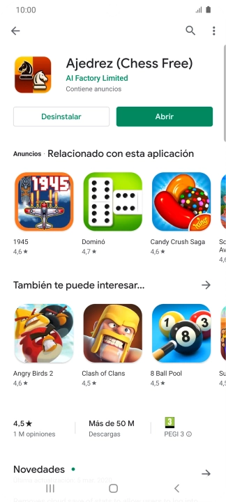 Pulsa la tecla de inicio para terminar y regresar a la pantalla de inicio. Pulsa la tecla de inicio para terminar y regresar a la pantalla de inicio.