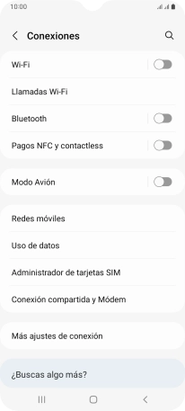 Pulsa Redes móviles.