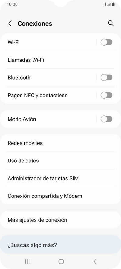 Pulsa Redes móviles.