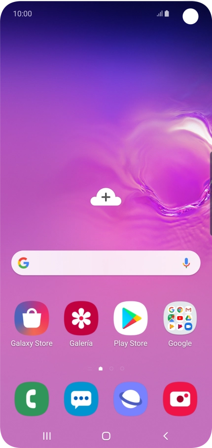Desliza el dedo hacia arriba por la pantalla. Desliza el dedo hacia arriba por la pantalla.