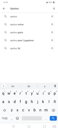 Introduce el nombre del tema o de la app y pulsa el icono de búsqueda. Introduce el nombre del tema o de la app y pulsa el icono de búsqueda.