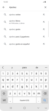 Introduce el nombre del tema o de la app y pulsa el icono de búsqueda. Introduce el nombre del tema o de la app y pulsa el icono de búsqueda.