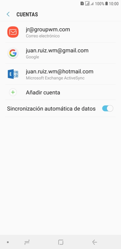 Pulsa el indicador junto a 