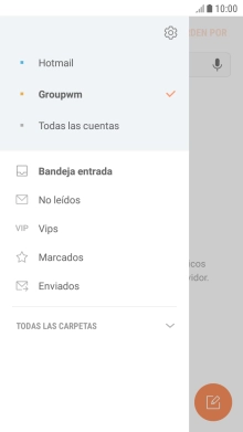 Pulsa el icono de ajustes.
