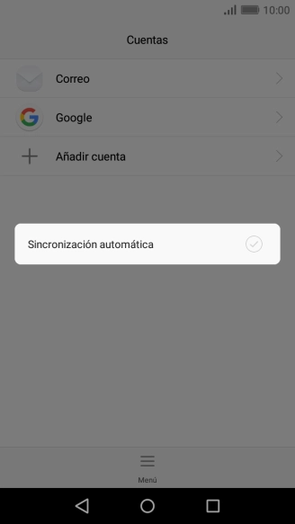 Pulsa Sincronización automática.