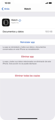 Desliza el dedo hacia arriba desde la parte inferior de la pantalla para terminar y volver a la pantalla de inicio.