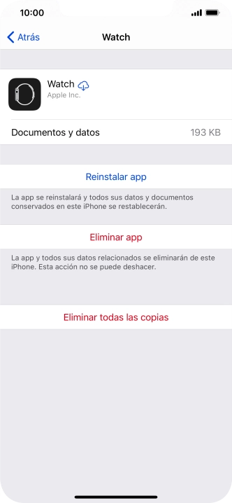 Desliza el dedo hacia arriba desde la parte inferior de la pantalla para terminar y volver a la pantalla de inicio.