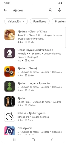 Pulsa la app deseada. Pulsa la app deseada.