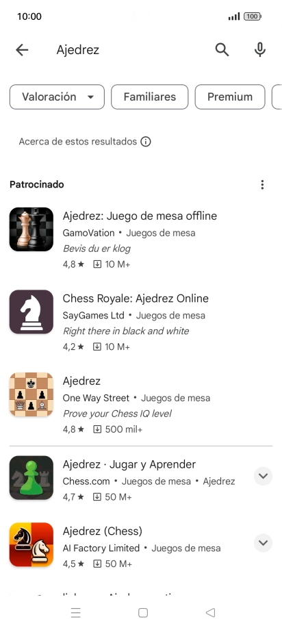 Pulsa la app deseada. Pulsa la app deseada.