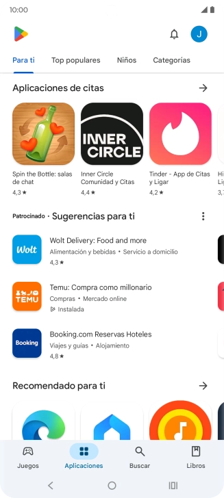 Pulsa el icono de perfil. Pulsa el icono de perfil.