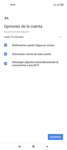 Si aparece en la pantalla esta imagen, tu cuenta de correo electrónico ha sido reconocida y configurada automáticamente. Sigue las indicaciones de la pantalla para introducir más información y terminar la configuración. Si aparece en la pantalla esta imagen, tu cuenta de correo electrónico ha sido reconocida y configurada automáticamente. Sigue las indicaciones de la pantalla para introducir más información y terminar la configuración.