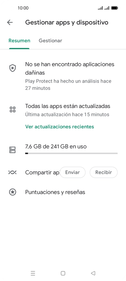 Pulsa Gestionar. Pulsa Gestionar.