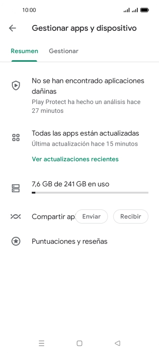 Pulsa Gestionar. Pulsa Gestionar.