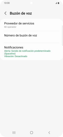 Pulsa Número de buzón de voz. Pulsa Número de buzón de voz.