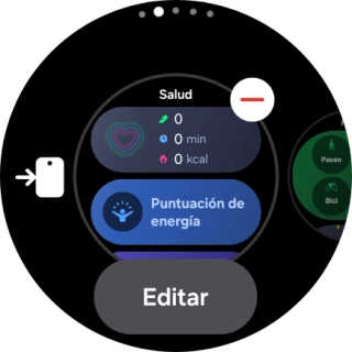 Pulsa el icono de eliminar widgets. Pulsa el icono de eliminar widgets.
