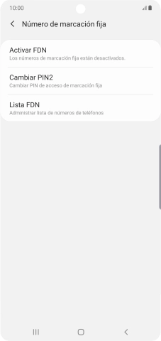 Pulsa Activar FDN. Pulsa Activar FDN.