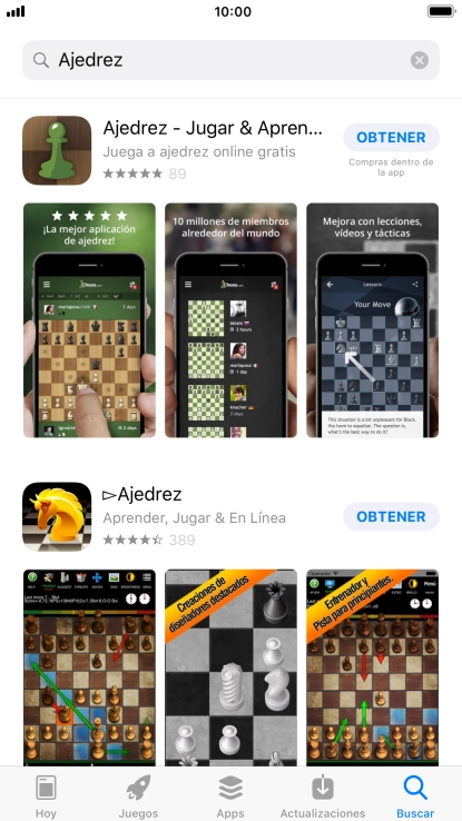 Pulsa la app deseada. Pulsa la app deseada.