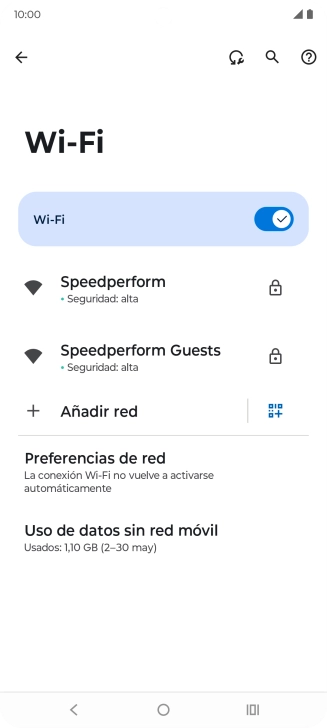 Pulsa la red wifi deseada. Pulsa la red wifi deseada.
