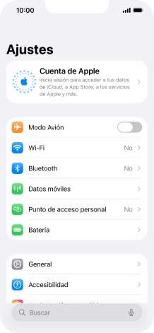 Pulsa Cuenta de Apple. Pulsa Cuenta de Apple.