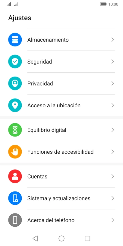 Pulsa Sistema y actualizaciones.