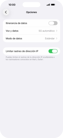 Pulsa Voz y datos.