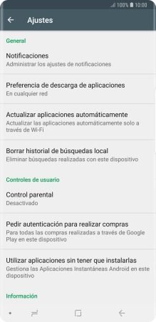 Pulsa Actualizar aplicaciones automáticamente. Pulsa Actualizar aplicaciones automáticamente.