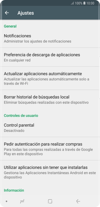 Pulsa Actualizar aplicaciones automáticamente. Pulsa Actualizar aplicaciones automáticamente.