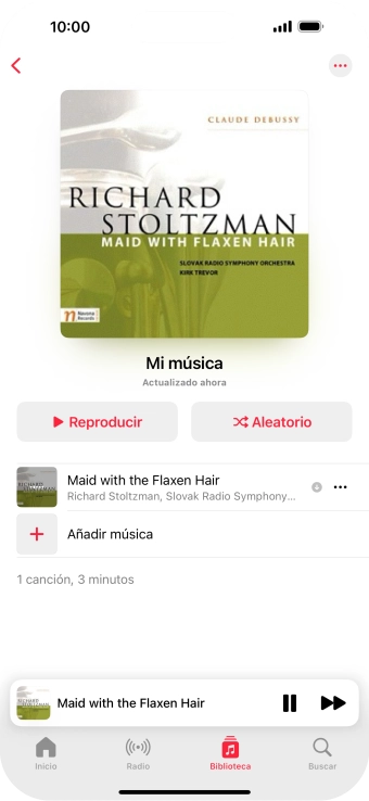 Pulsa el título de la canción. Pulsa el título de la canción.