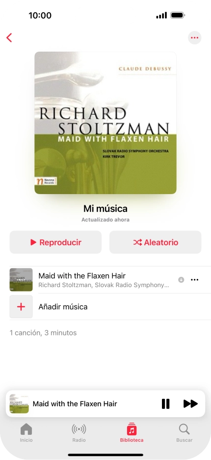 Pulsa el título de la canción. Pulsa el título de la canción.