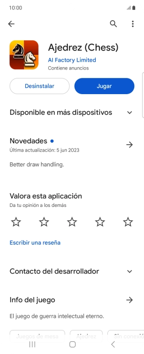 Pulsa Desinstalar.