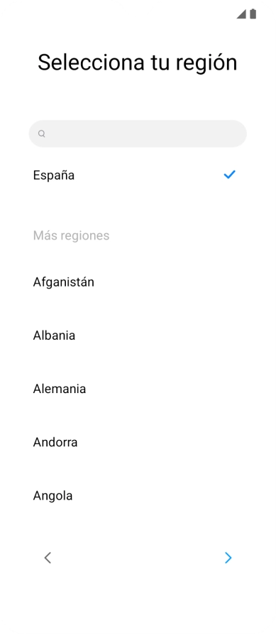 Pulsa el país o el área deseados. Pulsa el país o el área deseados.